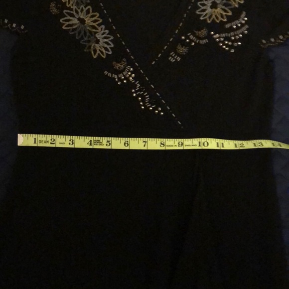 NWT Nanette Lepore size S black knit beaded dress - Picture 6 of 8